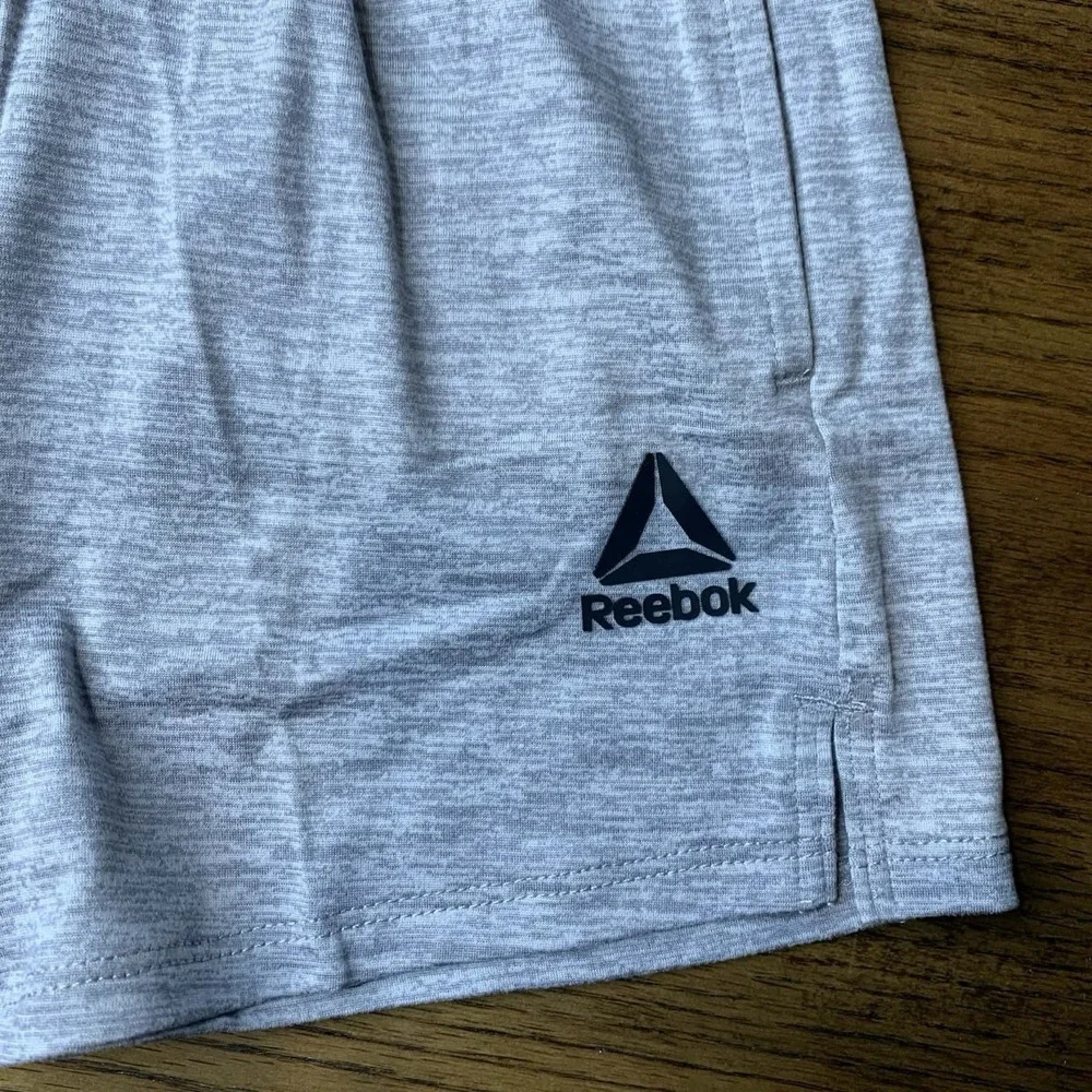 2 Pack Reebok Girls Athletic Gym Shorts  Gray & Black XS (4-5) Activewear NWT